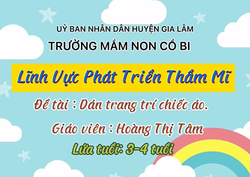 Tạo hình: Dán trang trí chiếc áo - MGB